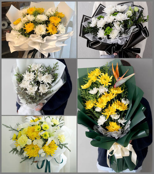 山东青岛平度市同和街道北高家庄村白事花束代送